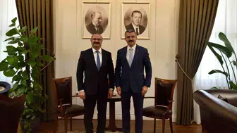 Rektör hacımüftüoğlu'ndan genel sekreter memiş'e akademik iş birliği ziyareti