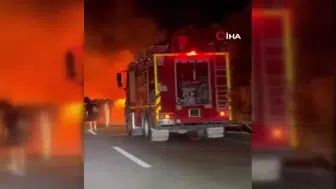 Bolu'da yolcu otobüsü alevlere teslim oldu