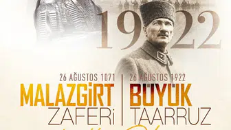 Malazgirt ve Büyük Taarruz Zaferleri anısına anlamlı mesaj