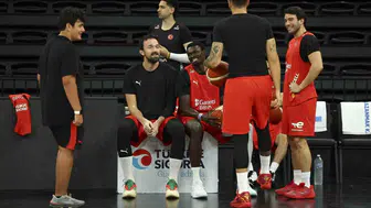 A milli erkek basketbol takımı litvanya karşılaşması için son hazırlıklarını yapıyor