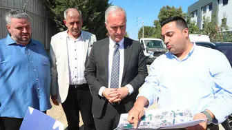 İnegöl'de Veysel Karani Caddesi'nde sathi kaplama çalışmaları tamamlandı