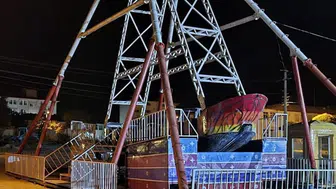 Kırşehir lunaparkındaki iş kazası: Gondoldan düşen işçi hastanelik oldu