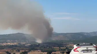 Mudanya'da orman dışı alanda yangın çıktı: Ekipler havadan ve karadan müdahale ediyor