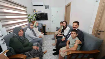 Vali masatlı, 'yüreğimizdeki ışık projesi' ile bilgin ailesini ziyaret etti