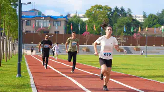 Düzce'de zafer bayramı için koşu heyecanı: 50 sporcu parkurda ter döktü