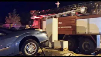 Hisarcık’ta trafik kazası: Orta refüje çıkan otomobilde sürücü yaralandı