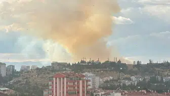 Etimesgut’ta otluk alanda yangın: İtfaiye müdahale ediyor