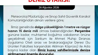 Sinop’ta deniz güvenliği için uyarı: kuzey sahillerinde denize girilmemesi gerekiyor