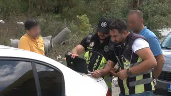 Arnavutköy'de hafriyat kamyonları ve beton mikserlerine sıkı denetim yapıldı