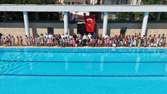 Kuyucak'ta yüzme kursları başarıyla tamamlandı