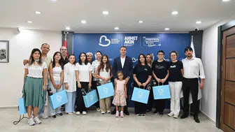 Balıkesirli LGS birincileri başkanlık makamında onurlandırıldı