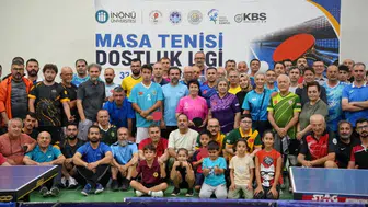 İnönü Üniversitesi'nde masa tenisi dostluk ligi başladı: 32. etap heyecanı