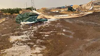 Elazığ'da etkili fırtına ve dolu, tarımda büyük hasara yol açtı