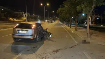 Karaman'daki trafik kazası motosiklet sürücüsünü hayattan kopardı