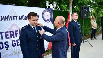 Aydın Emniyet Müdürlüğü'nde rütbe terfi töreni düzenlendi