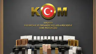 Kırşehir'de yasadışı parfüm ve elektronik ürün operasyonu