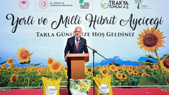 Kırklareli'nde yerli ve milli ayçiçeği hasadı coşkuyla yapıldı