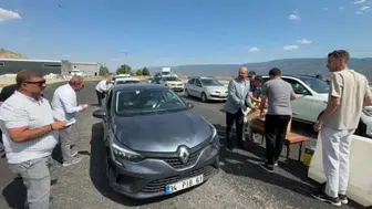 Tosya'da yolculuk yapanlara coğrafi işaretli pilav ikramı