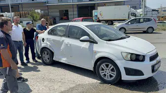 Samsun'da kavşakta otomobil kazası: 1 yaralı