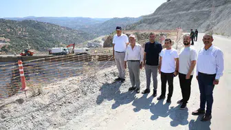 Sarıçay Barajı'nda inşaat hızla ilerliyor: Yüzde 92'si tamamlandı