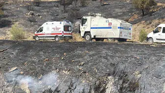 Kazdağları'nda orman yangınına müdahale devam ediyor