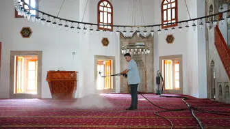 Bolu'da ibadethaneler için temizlik seferberliği başladı