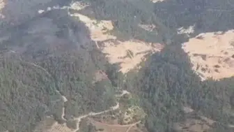 Sındırgı'daki yangın sonrası soğutma çalışmaları devam ediyor