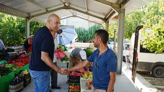 Germencik'te kapalı pazar yeri hizmete girdi