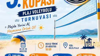 Köyceğiz plaj voleybolu turnuvasında dayanışma ve spor bir arada