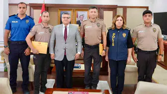 Sinop'ta aranan şahısların yakalanmasında başarı gösteren bekçilere ödül