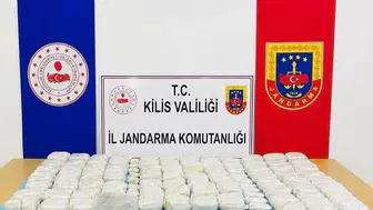 Kilis'te jandarma operasyonda büyük uyuşturucu yakaladı