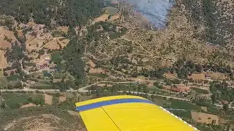 İzmir'de kiraz ilçesinde orman yangınında ekipler seferber oldu
