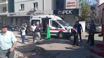 Aksaray'da soba yangını, mahallede paniğe yol açtı