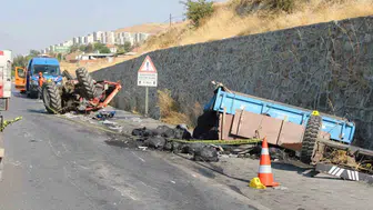 Aydın'da traktör ve tır çarpıştı: 1 kişi hayatını kaybetti, 2 yaralı