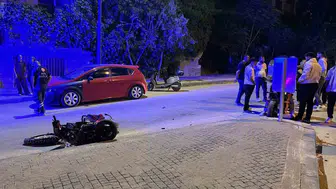 Niğde'de motosiklet ve otomobil çarpıştı, bir kişi yaralandı