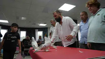 Erzurum'da uluslararası katılımlı Şebap güvercin sergisi gerçekleşti