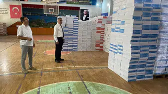 Söke'de ders kitapları dağıtımına yönelik hazırlıklar devam ediyor