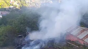 Kağızman'daki yangın müdahalesi: çocuklar tahliye edildi