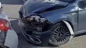 Mardin'de üç otomobilin karıştığı zincirleme trafik kazasında 3 kişi yaralandı