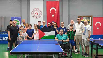 Filistin masa tenisi milli takımı sakarya'da dostluk köprüsü kurdu