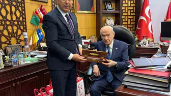 Gaziantep il başkanından Bahçeli'ye önemli ziyaret