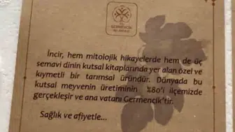 Murat Dalkılıç, Germencik incirleri için Başkan Zencirci'ye teşekkür etti