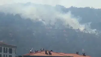 Kazdağları'ndaki yangın, Zeytinli Mahallesi'ne doğru ilerliyor