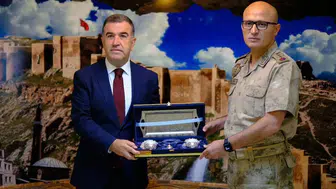 Bayburt valisi, jandarma komutanına başarı dileğinde bulundu
