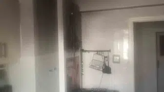 Erzurum mutfak yangınında anne ve çocukları dumandan etkilendi