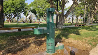 İskenderun'da sıcak havalarda vatandaşlara ve hayvanlara ücretsiz su hizmeti