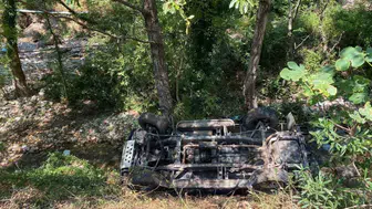 Alanya'da safari aracı devrildi, 11 kişi yaralandı