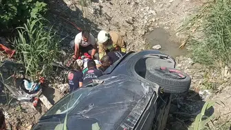 Samandağ'da direksiyon hakimiyetinin kaybedildiği kaza: 2 kişi yaralandı