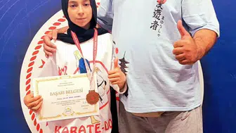Erzincanlı sporcu Albayrak, Anadolu Yıldızlar Ligi'nde üçüncülük elde etti