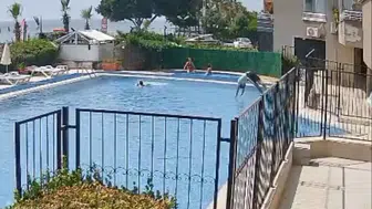 Mersin'de hayat kurtaran anlar: Boğulmak üzere olan çocuğu havuz görevlisi kurtardı